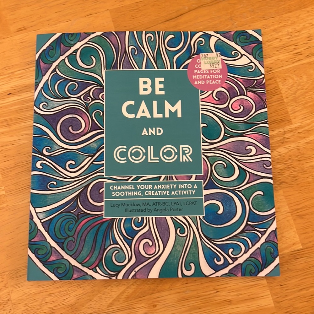 Be Calm and color coloring book